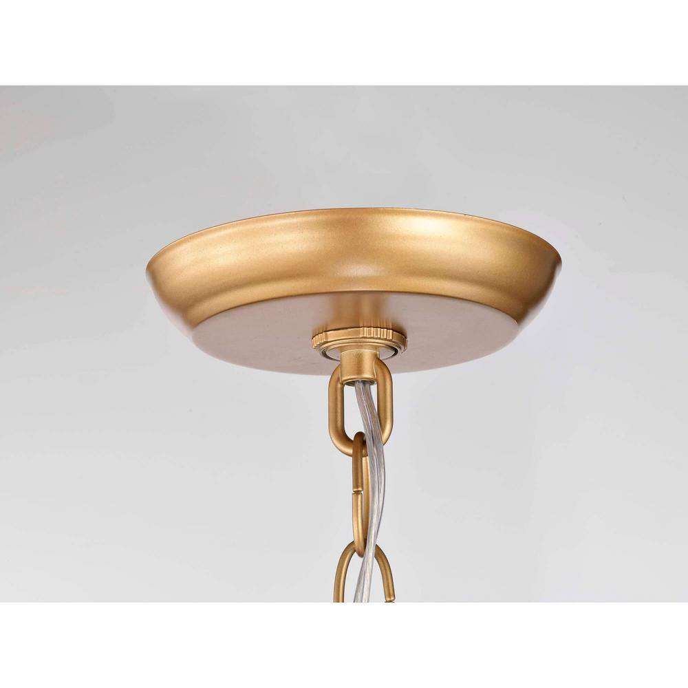 Benita Yellow Gold 5-Light Globe Crystal Chandelier