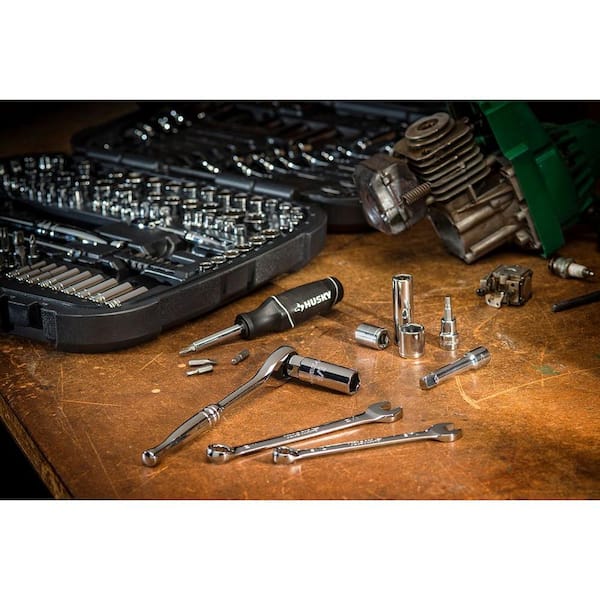 Mechanic Tool Set 194 Piece Case Chromium Steel Tools Sockets Wrenches Ratchets 