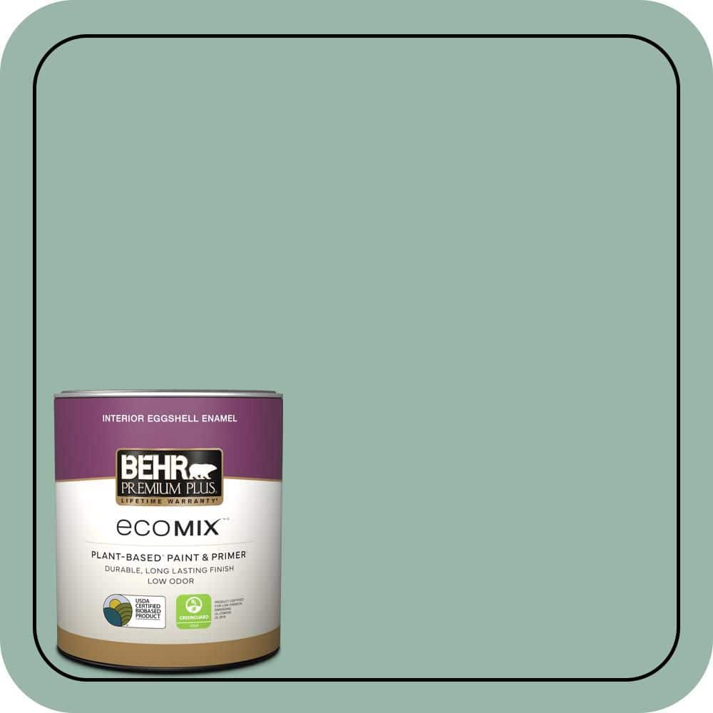 1 qt. #S420-3 Nile River Eggshell Enamel EcoMix Plant-Based Interior Paint & Primer price history on PriceWatchPro
