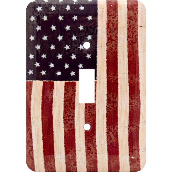 GE Multi-Colored 1-Gang Toggle Wall Plate