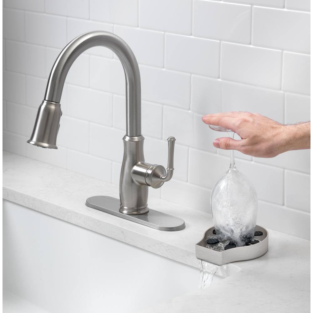 Stainless Steel Kitchen Sink Glass Rinser with Detachable Hose