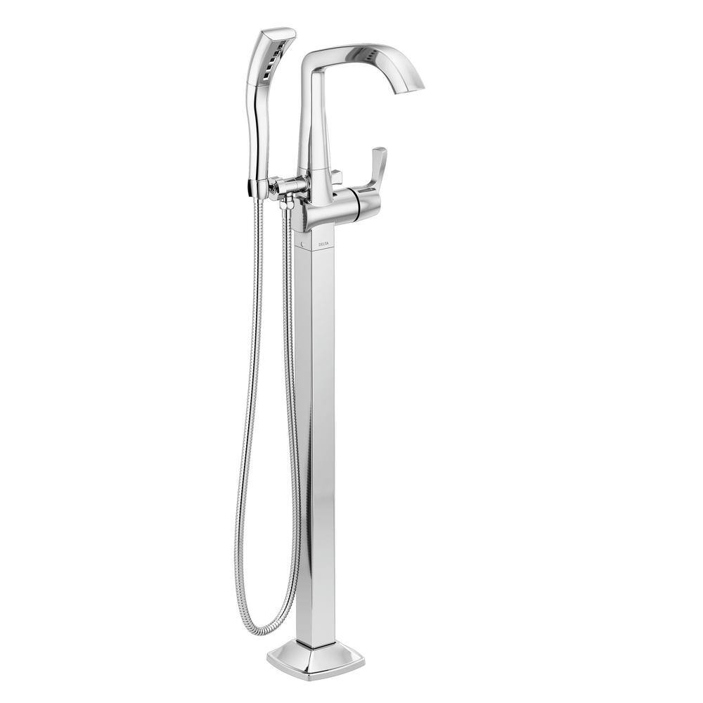 Delta Stryke 1Handle Freestanding Tub Filler Trim Kit with Handshower