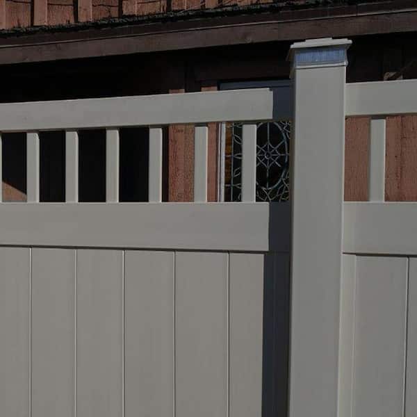 Mason 7 ft. H x 6 ft. W Tan Vinyl Privacy Fence Panel Kit