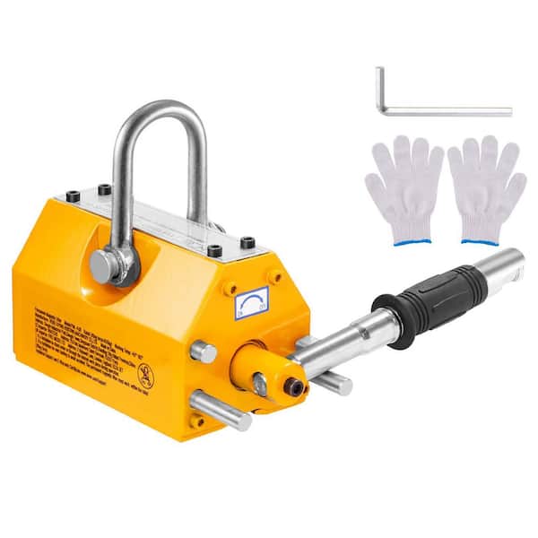 SKYSHALO Magnetic Lifter, Lifting Magnet with Release, 2200lbs. /1000kg Pulling Capacity, 2.5 Safety Factor, Neodymium and Steel