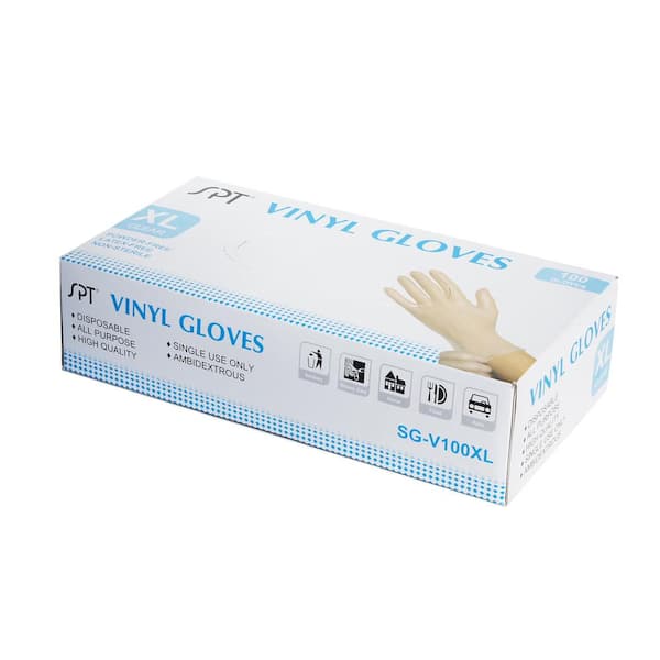 Disposable Food Handling Elbow Length Poly Gloves - One Size Fits Most, 100 per Box (1 Box)