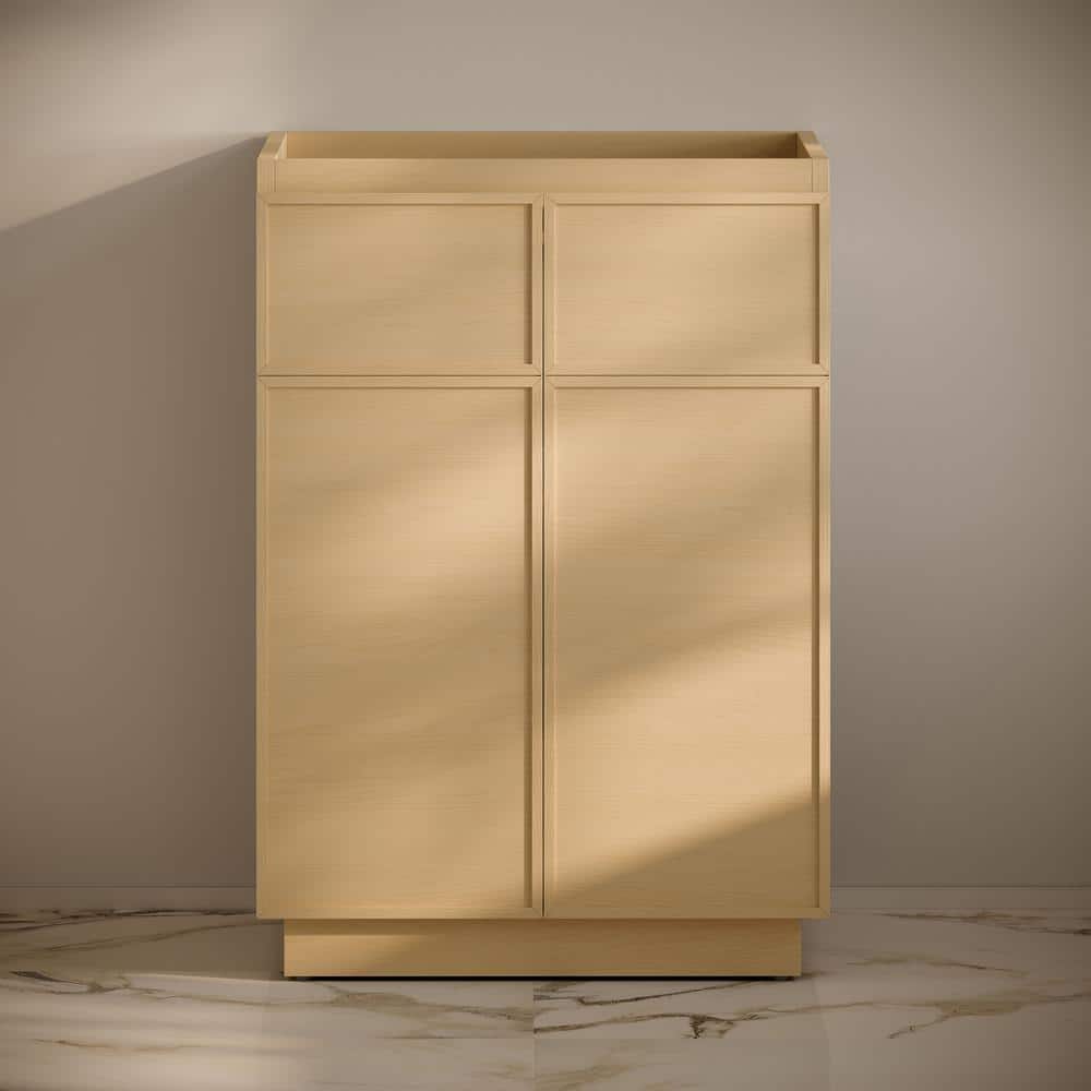 Natural Oak 24" Freestanding Bathroom Vanity Cabinet