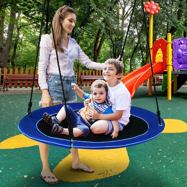 Costway 40 in. Saucer Tree Swing 660 lbs. for Kids Adults Outdoor