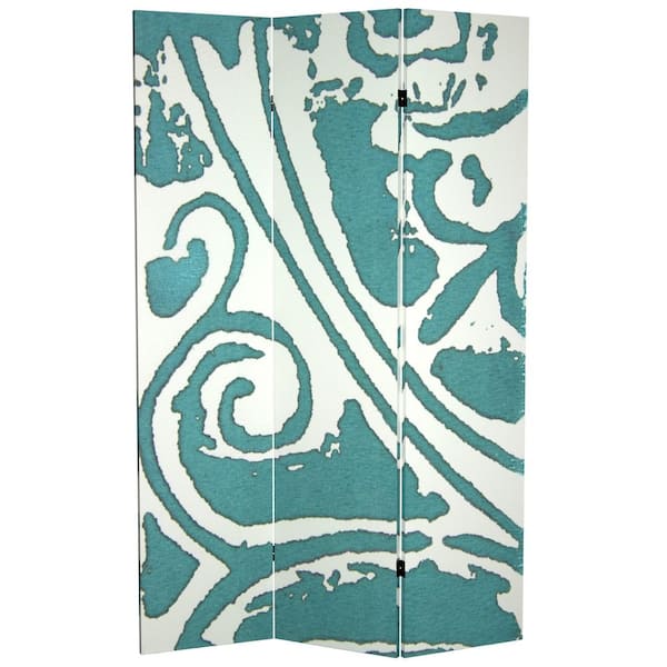 Oriental Furniture 6 ft. Printed 3-Panel Room Divider
