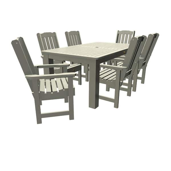 Highwood Springville 7-Pieces 42 in. to 72 in. Dining Set