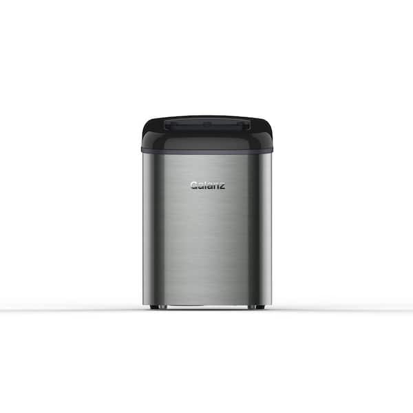 Galanz 26 lb. Freestanding Ice Maker in Stainless Steel with Black Top
