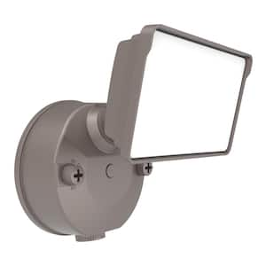 150-Watt Equivalent, 3000 Lumen, Integrated LED, Dusk to Dawn Flood Light, Bronze