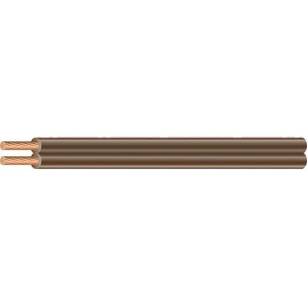 Southwire 10 ft. 18/2 Brown Stranded CU SPT-1 Lamp Wire