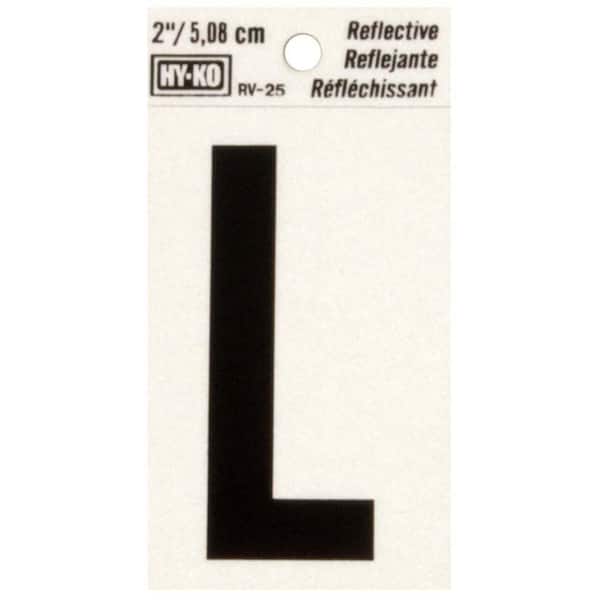 HY-KO 2 in. Vinyl Reflective Letter L