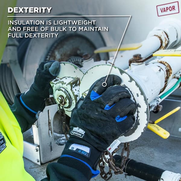 Reinforced Palms Thermal Insulated Ergodyne ProFlex 817 Winter Work Glove Touchscreen Reinforced Palms Thermal Insulated Ergodyne ProFlex 817 Winter Work Glove Touchscreen