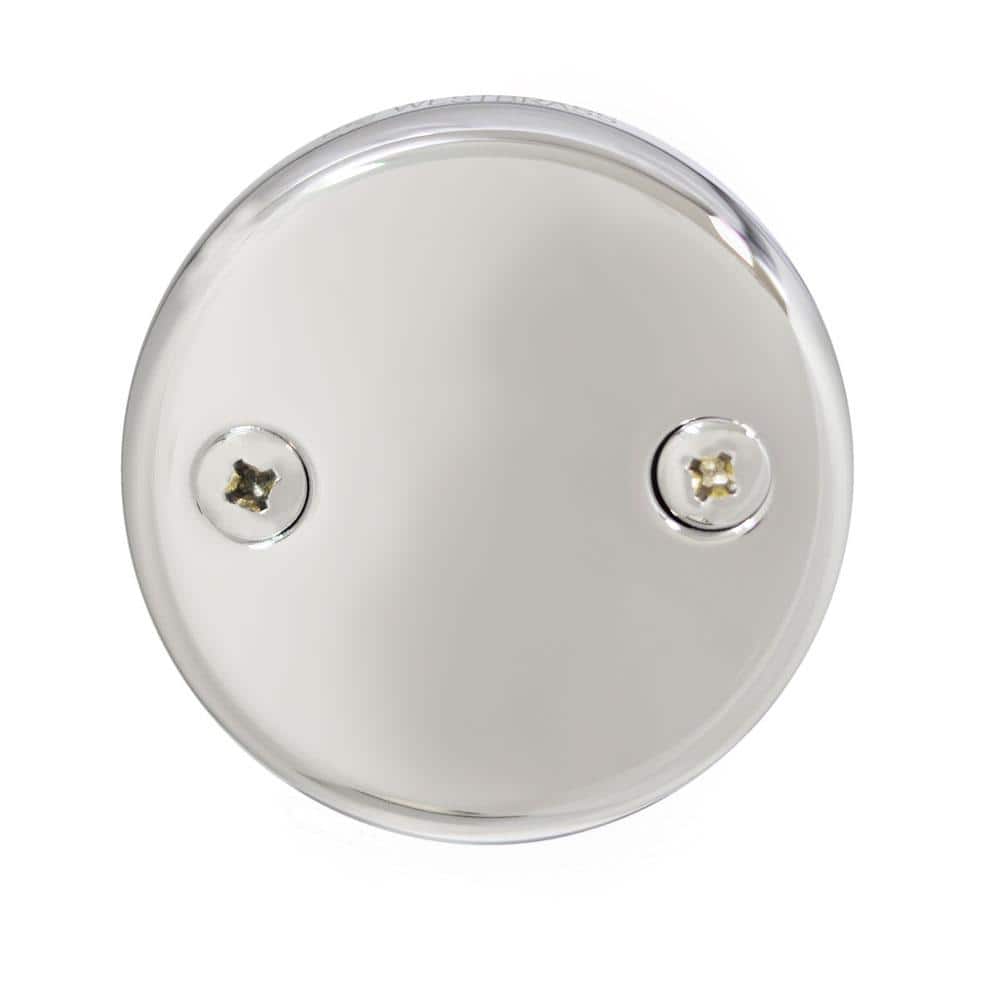 3-1/8 in. Two-Hole Bathtub Overflow Faceplate and Screws, Polished Chrome price history on PriceWatchPro