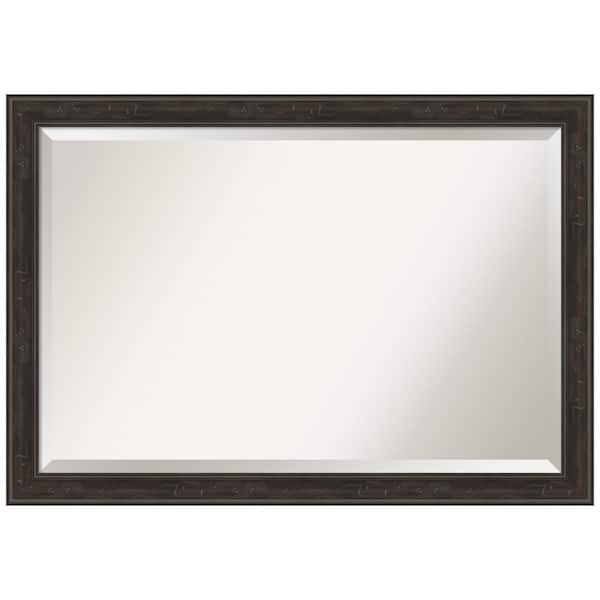Amanti Art Shipwreck Greywash Narrow 40 in. H x 28 in. W Framed Wall Mirror