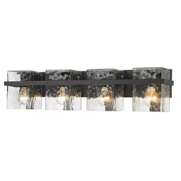 Unbranded Bennington 7 in. 4-Light Matte Black Vanity Light