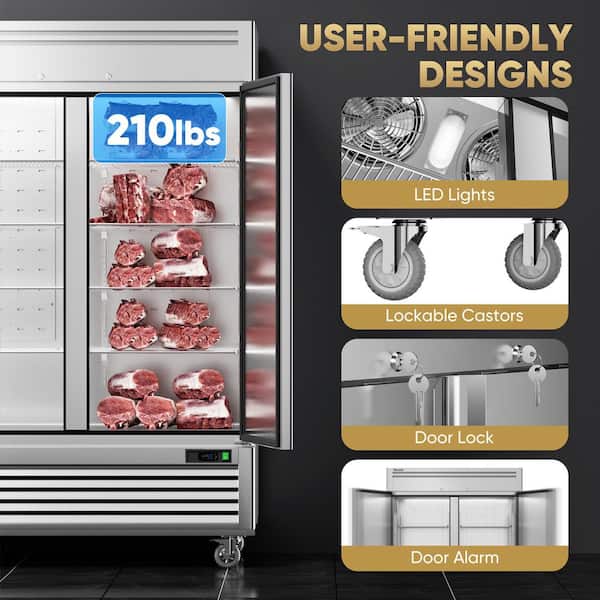 Coolski 54 in. 49 cu. ft. Auto / Cycle Defrost Commercial Freezer