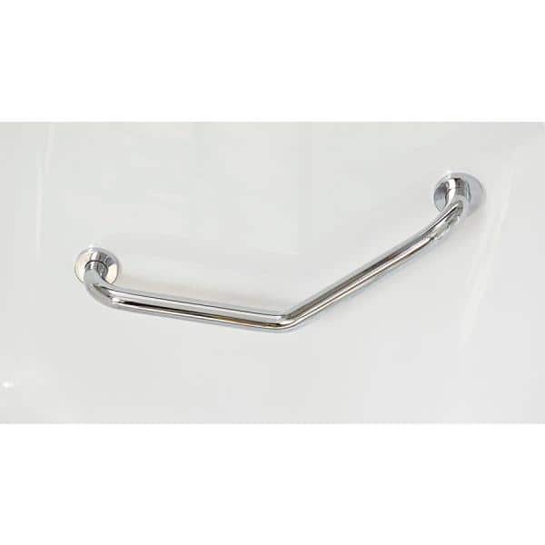 52'' x 32'' White Fiberglass Walk-In Bathtub with Left Hand Drain