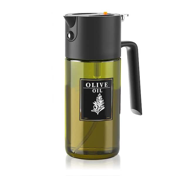 500ml/17oz. Glass Oil Sprayer Bottle for Cooking with Sticker, Light-Blocking Even Spray
