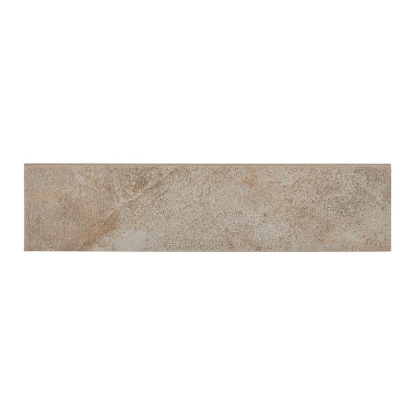 Daltile Longbrooke Weathered Slate 3 in. x 12 in. Ceramic Floor and Wall Bullnose Tile (0.26 sq. ft. / piece)