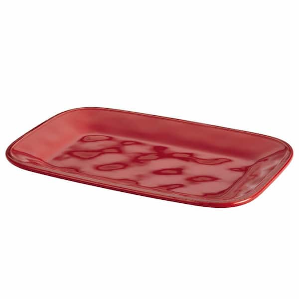 Faux Cast Iron Rectangular 12 Serving Tray