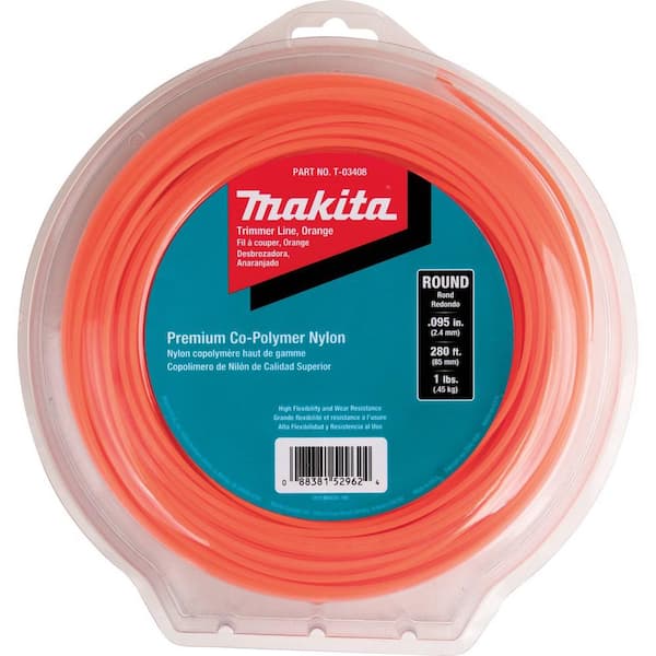 Makita 1 lbs. 0.095 in. x 280 ft. Round Trimmer Line in Orange