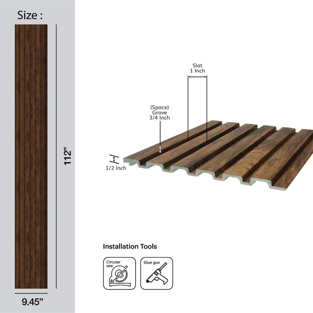 Brazilian Cherry Shiplap Textured Wall Panels