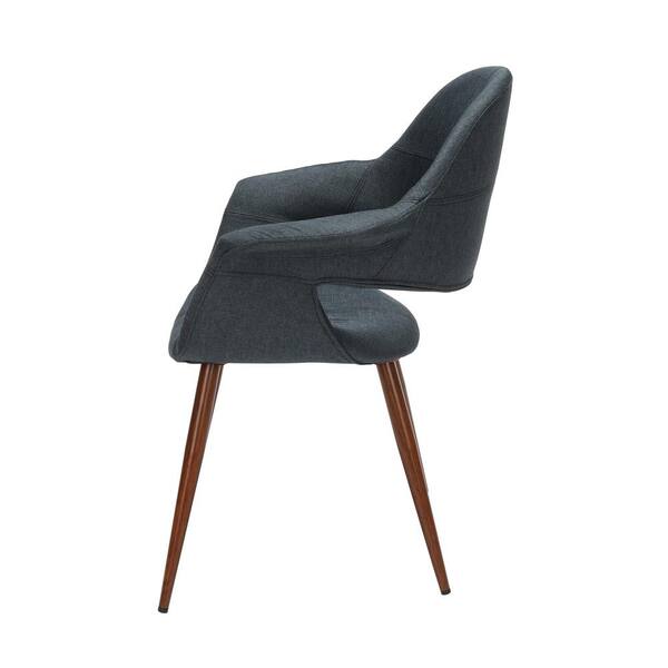 Ofm 161 Collection Mid Century Modern 2 Pack Fabric Accent Chair With Arms Dining Chairs In Blue 161 Facb Blu 2 The Home Depot