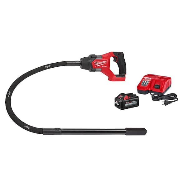 Milwaukee M18 FUEL 18V Lithium-Ion Brushless Cordless 4 ft. Concrete Pencil Vibrator Kit with 6.0 Ah Battery