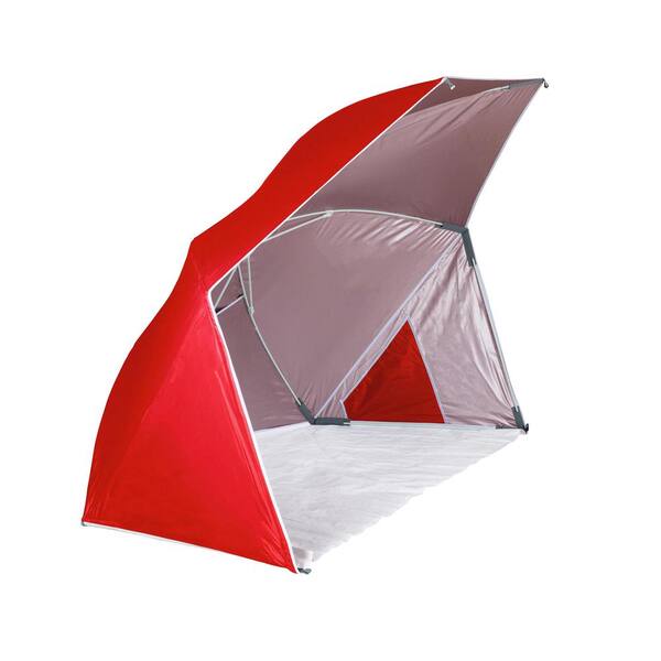 Picnic Time Brolly Red Beach Umbrella Tent