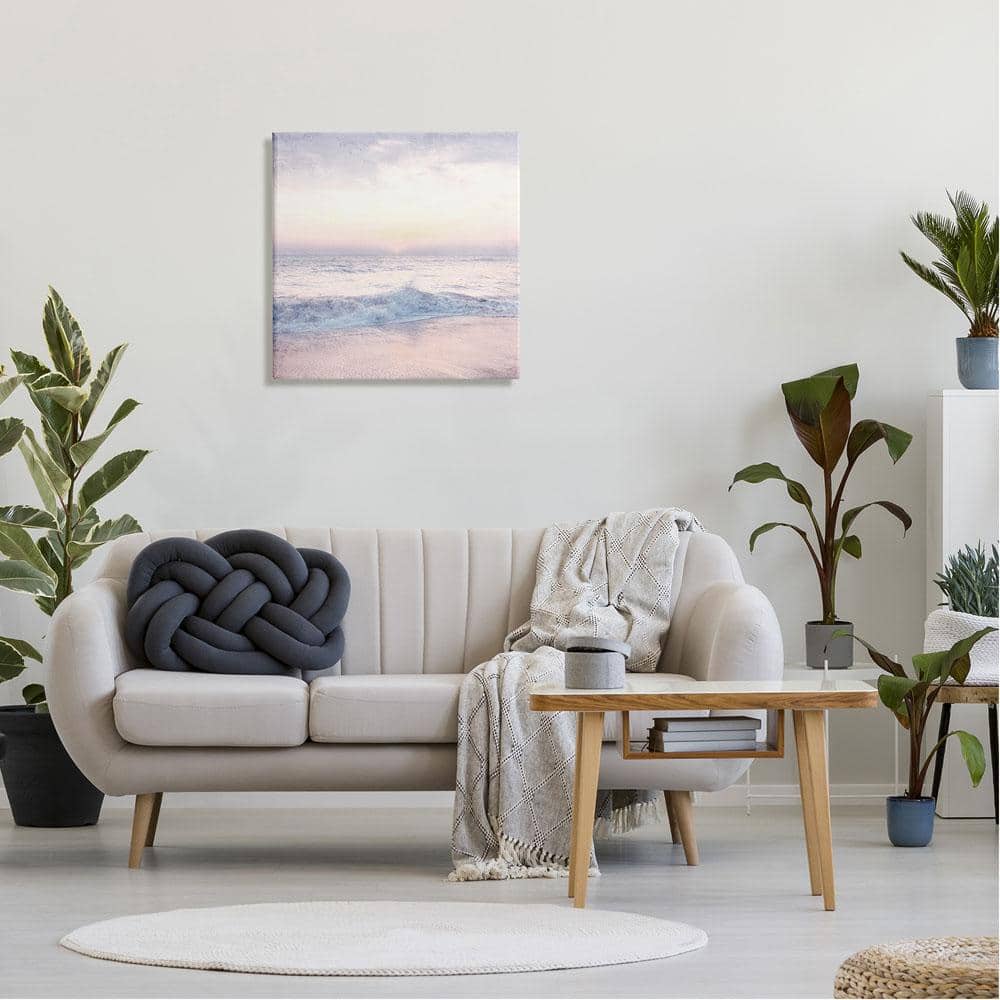 Pastel Beach Sunrise Canvas Print 24" x 24"