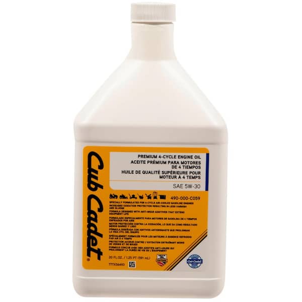 Cub Cadet 20 oz. Premium SAE 5W-30 4-Cycle Engine Oil Specifically Formulated for Snow Blower Engines