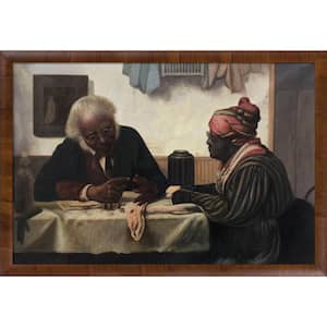 A Penny Short by Harry Roseland Panzano Olivewood Framed Typography Oil Painting Art Print 27 in. x 39 in.