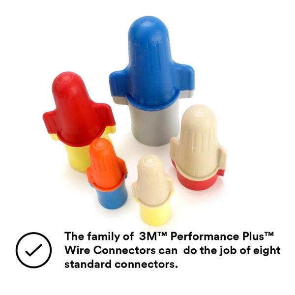 3M Performance Plus Wire Connector B/G 14-6 AWG,250 in Capped Jug Blue/Gray 3M Performance Plus Wire Connector B/G 14-6 AWG,250 in Capped Jug Blue/Gray