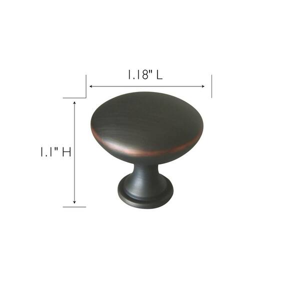 Midtown 1-3/16 in. Oil Rubbed Bronze Cabinet Knob Value Pack (10 per Pack) Midtown 1-3/16 in. Oil Rubbed Bronze Cabinet Knob Value Pack (10 per Pack)