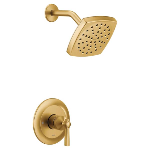 MOEN Flara M-CORE 3-Series 1-Handle Eco-Performance Shower Trim Kit in Brushed Gold (Valve Sold Separately)