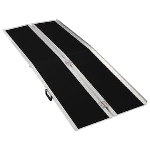 6 ft. Portable Aluminum Non-skid Multi-Fold Wheelchair Ramp Mobility Scooter Carrier