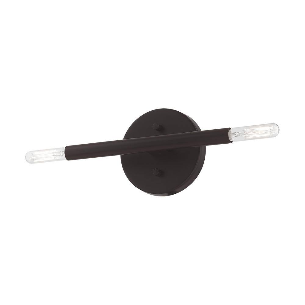 Copenhagen Industrial Bronze 2-Light ADA Wall Sconce