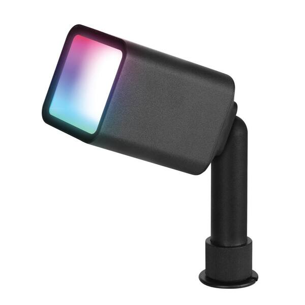 FVTLED WiFi LED Deck Lights Kit RGBW, 20pcs 1.77\" Smart Phone Control Low Voltage Recessed Muticolor & Warm White Soffit Yard Path Stair Decor Lamp Fit For Alexa Google Home, Black Shell