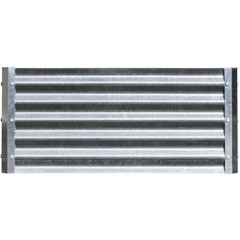 High Square Galvanized Steel Raised Garden Bed, 40" x 40"