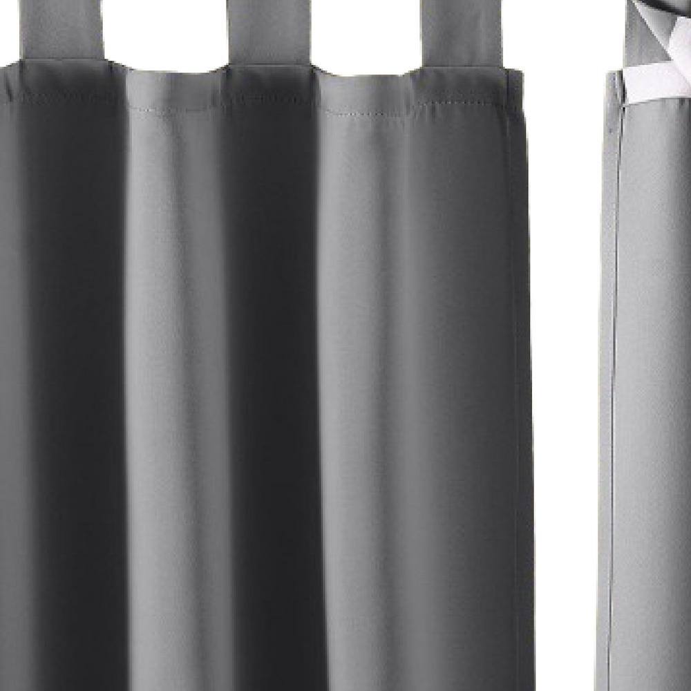 52 in. x 84 in. Outdoor Patio Curtains Waterproof Room Darkening Drapes Det