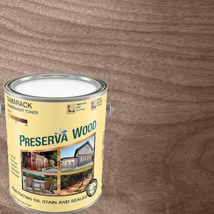 1 gal. 100 VOC Oil-Based Tamarack Brown Penetrating Stain and Sealer