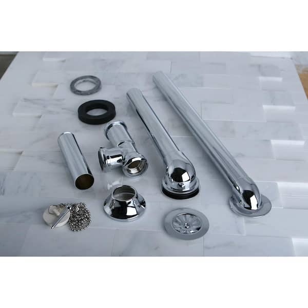 Vintage 3-Handle Claw Foot Tub Faucet Package with Shower Enclosure in Polished Chrome