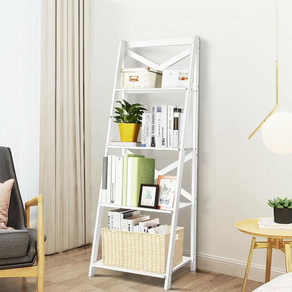 Four tier ladder shelf sales
