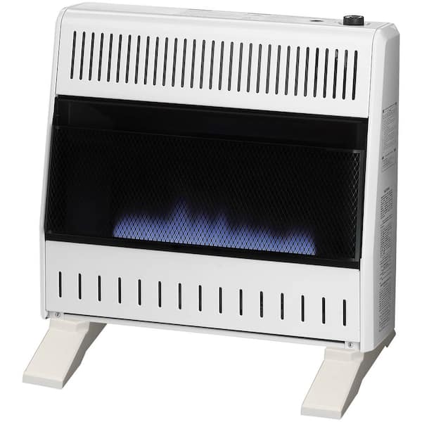 30,000 BTU Natural Gas Ventless Blue Flame Space Heater With Base Feet, Manual Control - Model# MN300HBA-B