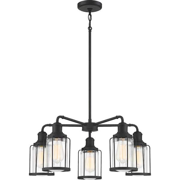 Ludlow 5-Light Earth Black Chandelier