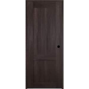 Vona 07 R 24 in. x 80 in. Left-Hand Solid Core Veralinga Oak Prefinished Textured Wood Single Prehung Interior Door