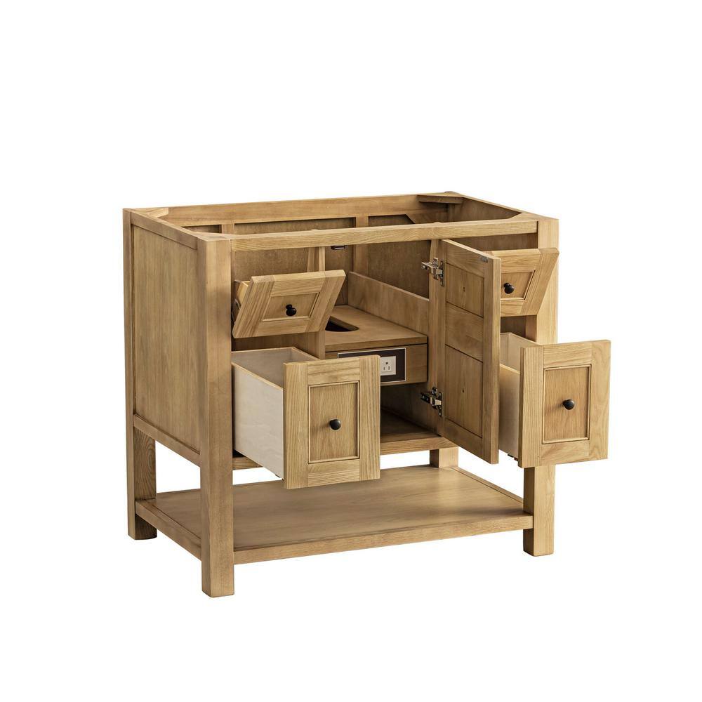 Breckenridge 36" Light Oak Single Vanity Base with Shelf