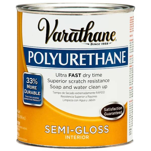 Varathane 1 qt. Amber Semi-Gloss Interior Polyurethane (2-Pack)